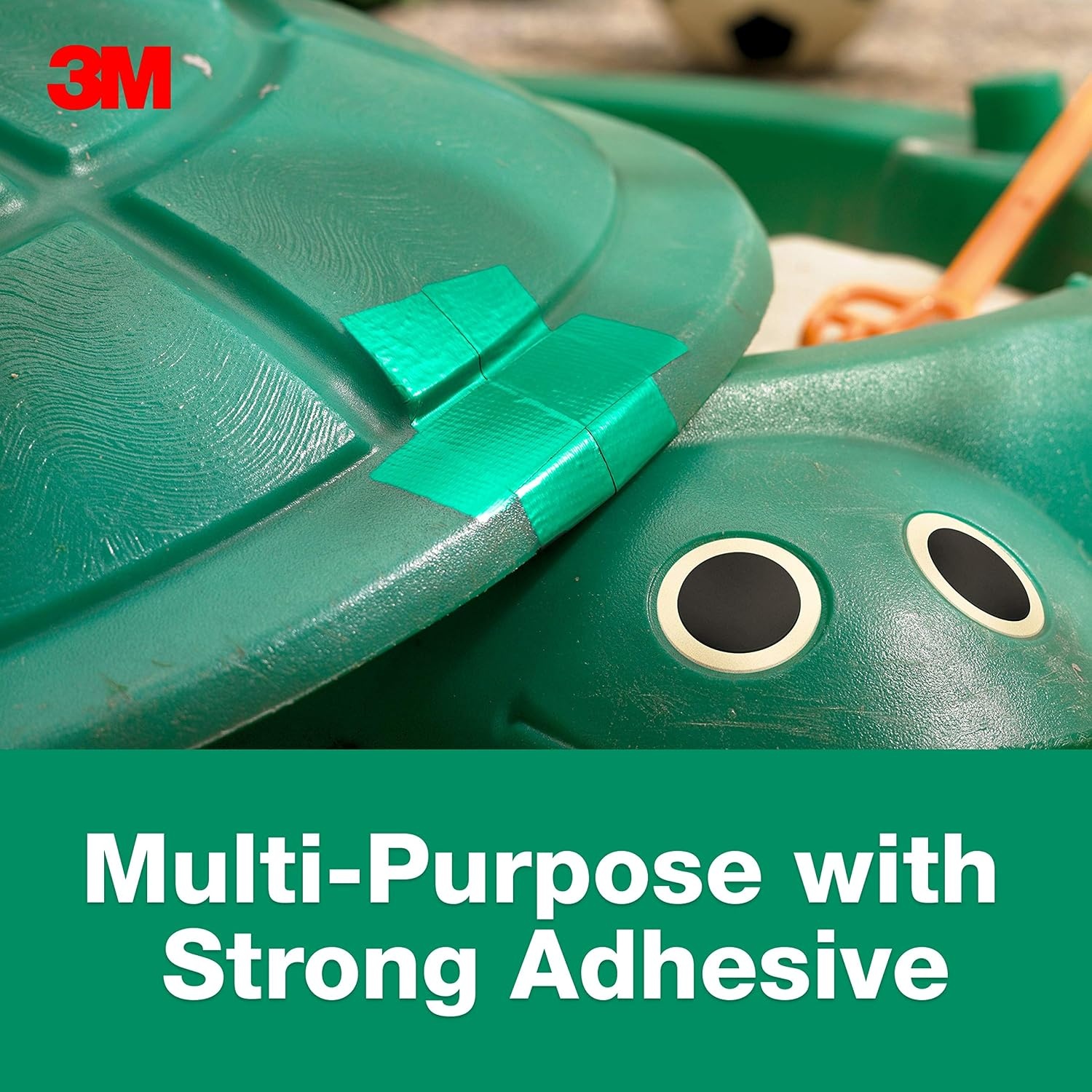 image:image3M MultiUse Colored Duct Tape Green with Strong Adhesive and WaterResistant Backing MultiSurface 3M Duct Tape for Indoor and Outdoor Use 188 Inches x 20 Yards 1 Roll 3920GR2 Rolls