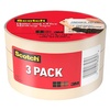 image:imageScotch Masking Tape 3 Rolls 070 in x 546 yd Great for Everyday Use Strong Adhesive Tan Masking Tape 343633 Rolls Pack of 2