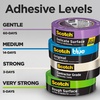 image:imageScotch Painters Tape Contractor Grade Masking Tape 6 Rolls 188 in x 601 yd Holds to Surfaces For Up to 3 days Removes Easily Without Leaving Sticky Residue Interior amp Exterior Use 202048TP612