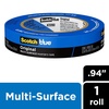 image:imageScotchBlue Original MultiSurface Painters Tape 1 Inch Wide 094 in x 60 Yds 24 Rolls Blue Paint Tape Protects Surfaces and Removes Easily Masking Tape for Indoor and Outdoor Use 209024EC094 Width