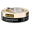 image:imageScotch General Purpose Masking Tape Tan Tape for Labeling Bundling and General Use MultiSurface Adhesive Tape 141 Inches x 60 Yards 1 Roll141 inches