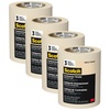 image:imageScotch Painters Tape Contractor Grade Masking Tape 3 Rolls 188 in x 601 yd Holds to Surfaces For Up to 3 days Removes Easily Without Leaving Sticky Residue Interior amp Exterior Use 202048EP3188 Width Pack of 4