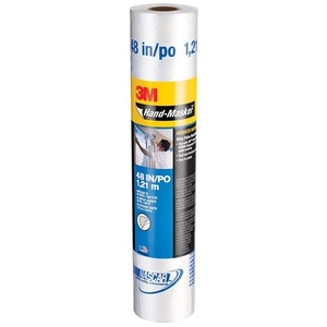image:image3M Hand Masker Advanced Masking Film 48 in x 180 ft Static Cling Keeps Film in Place Prevents Liquids From Bleeding Through Flake Resistant For Indoors amp Outdoors Use 1 Roll AMF4812