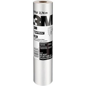 image:image3M HandMasker Contractors Plastic Film 108 in x 90 Feet Unfolds to Full Width Contains Job Site Dust amp Overspray For Painting Drywall Texturing Wall Finishing amp Floor Standing 1 Roll CP99 ft Width Pack of 12