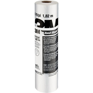 image:image3M HandMasker Contractors Plastic Film 72 in x 90 Feet Unfolds to Full Width Contains Job Site Dust amp Overspray For Painting Drywall Texturing Wall Finishing amp Floor Standing 1 Roll CP66 ft Width Pack of 12