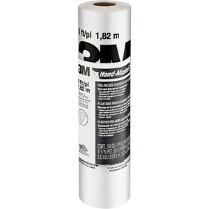 image:image3M HandMasker Contractors Plastic Film 72 in x 90 Feet Unfolds to Full Width Contains Job Site Dust amp Overspray For Painting Drywall Texturing Wall Finishing amp Floor Standing 1 Roll CP66 ft Width
