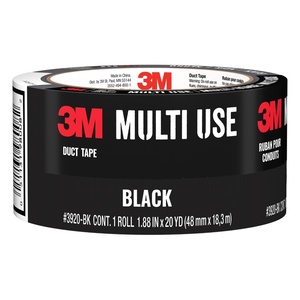 image:image3M Heavy Duty Duct Tape Black 188 in x 20 yd 1 Roll 2120BK1 Roll