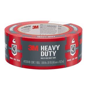 image:image3M Heavy Duty Duct Tape Red 188 in x 20 yd 1 Roll 2120RDRed