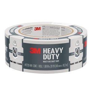 image:image3M Heavy Duty Duct Tape White 188 in x 20 yd 1 Roll 2120WH1 Roll