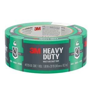 image:image3M MultiUse Colored Duct Tape Green with Strong Adhesive and WaterResistant Backing MultiSurface 3M Duct Tape for Indoor and Outdoor Use 188 Inches x 20 Yards 1 Roll 3920GR1 Roll