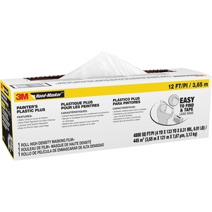image:imageHandMasker 3M Painters Plastic Plus MFB12 12 ft x 400 ft x 31 mil12 ft x 400 ft