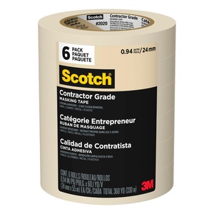image:imageScotch Contractor Grade Masking Tape 070 in x 6010 yd 1 Roll094 Width
