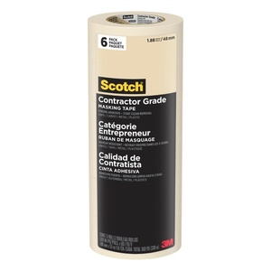 image:imageScotch Painters Tape Contractor Grade Masking Tape 6 Rolls 188 in x 601 yd Holds to Surfaces For Up to 3 days Removes Easily Without Leaving Sticky Residue Interior amp Exterior Use 202048TP66