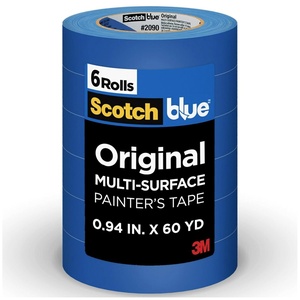 image:imageScotchBlue Original MultiSurface Painters Tape 1 Inch Wide 8 Rolls094 Width