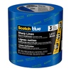 image:imageScotchBlue Sharp Lines MultiSurface Painters Tape 141 Inches x 60 Yards 3 Rolls Blue Paint Tape Protects Surfaces and Removes Easily EdgeLock Painting Tape for Indoor and Outdoor Use141 Width