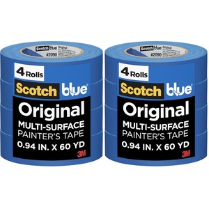 image:imageScotchBlue Original Painters Tape 209024VR4A 094 in x 60 yd 24mm x 548m 4 RollsPack094 Width Pack of 2